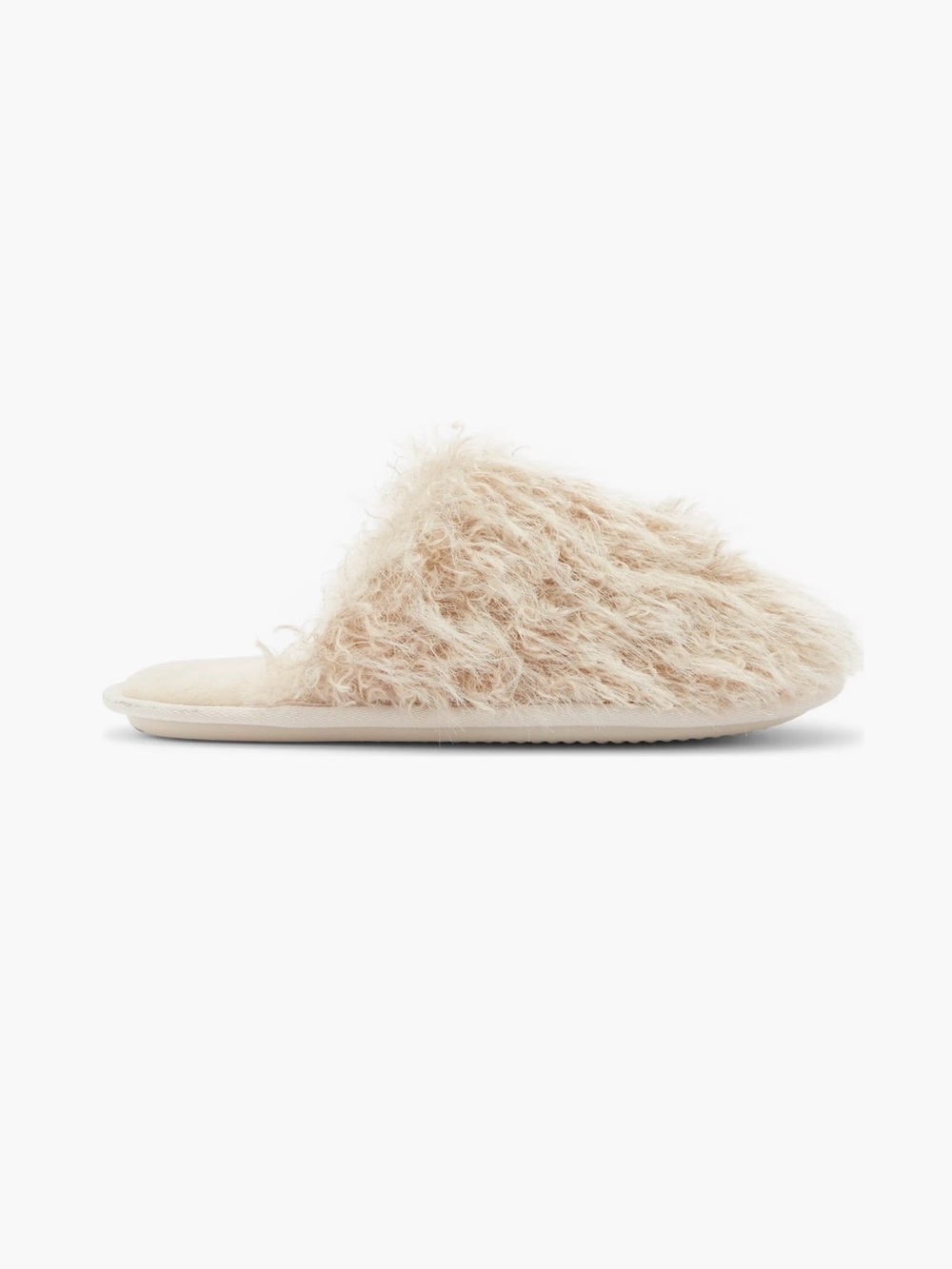 Rebecca Minkoff Beige Faux Fur Women’s Slippers Size 6 NWT